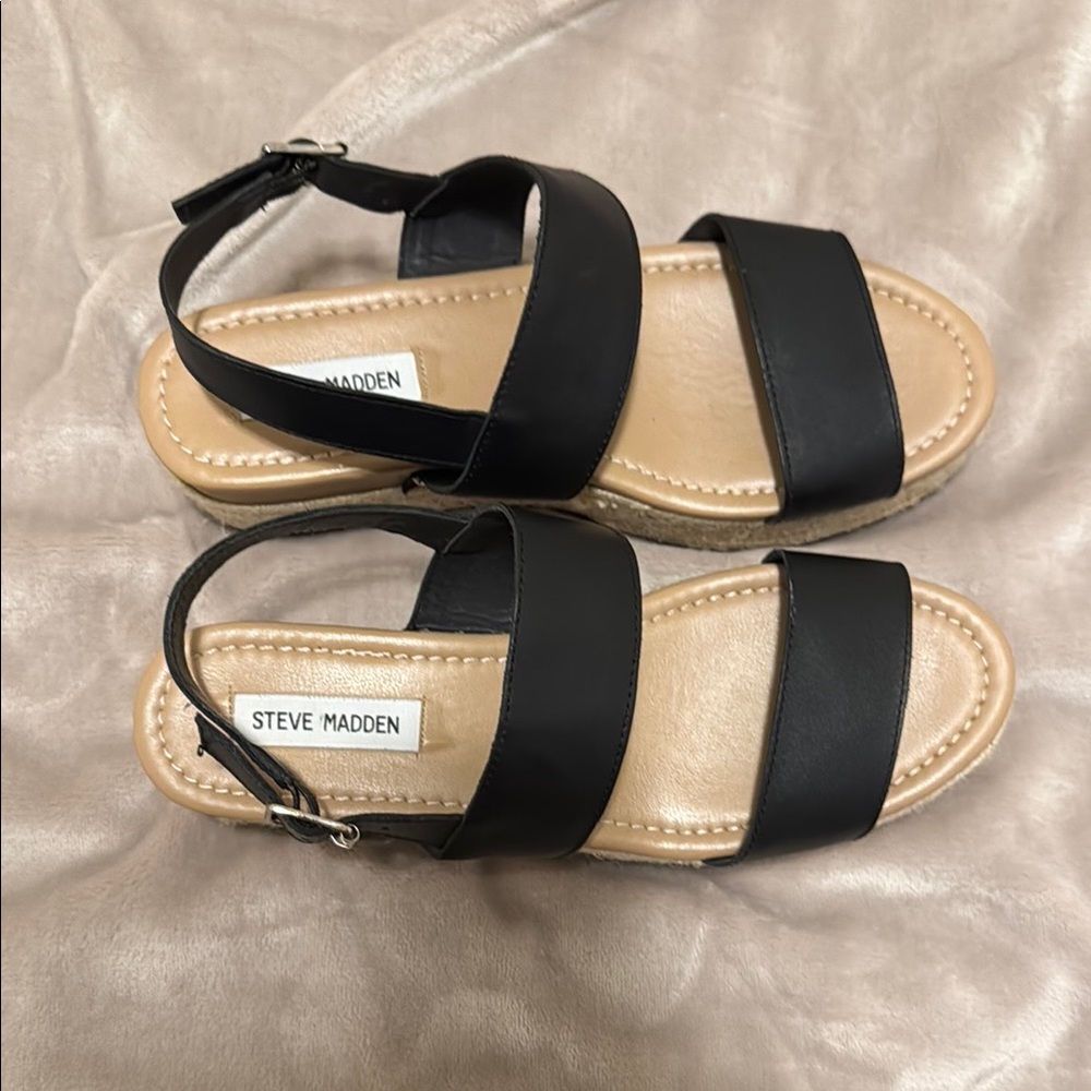 Steve Madden Black Women's Sandals